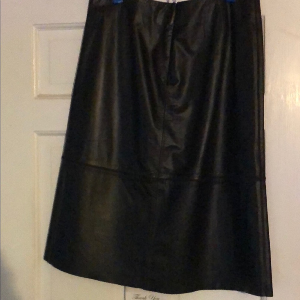Leather skirt